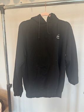 Intel Black Pullover Hoodie with Logo Large